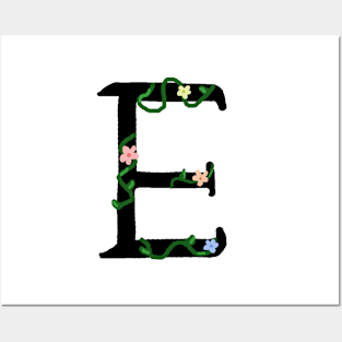 "E" Initial Posters and Art